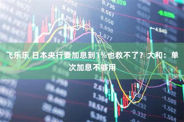 飞乐乐 日本央行要加息到1%也救不了？大和：单次加息不够用